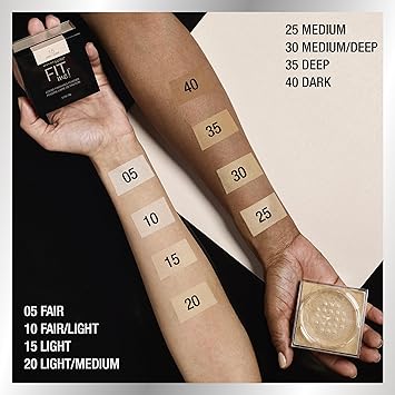 Maybelline Fit Me Loose Setting Powder, Face Powder and Finishing Makeup, Light, 1 Count