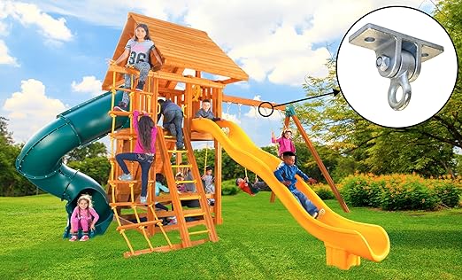 Eastern Jungle Gym Heavy Duty Swing Hangers for Wooden Swing Sets One Pair - Swing Set Parts