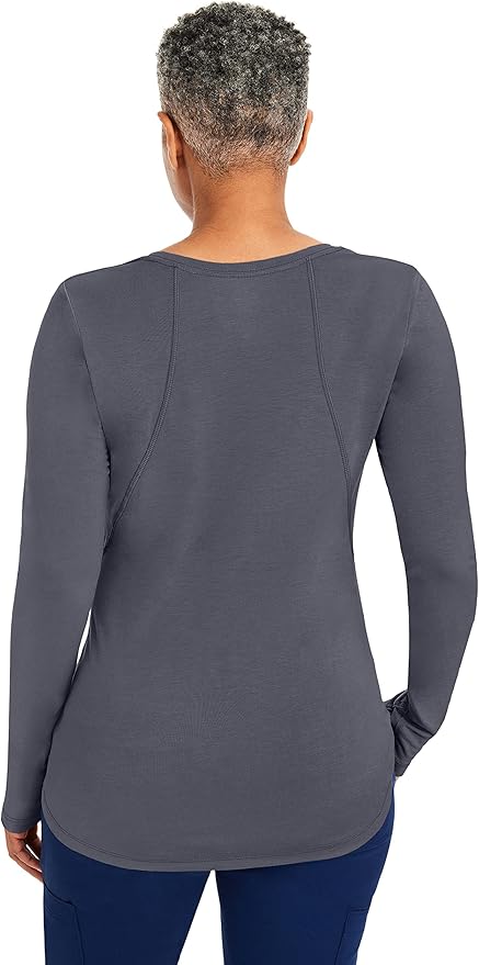 Healing Hands Mackenzie Women's Underscrub, Long Sleeve Tee with Thumbholes, Modern Fit Undershirt- 5051