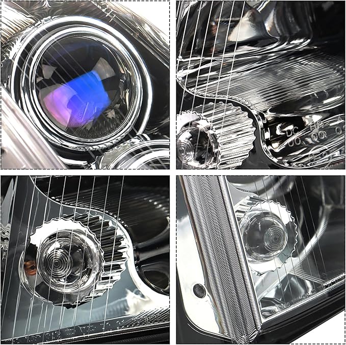 Headlight Headlamp Assembly Halogen Driver Side Replacement for STS 2005 2006 2007 2008 2009 2010 2011 Replacement for GM2502278 Left LH