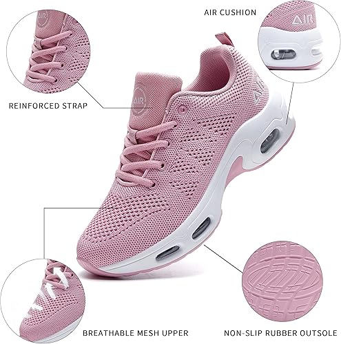 SURRAY Women's Air Running Shoes Walking Tennis Sneakers Non-Slip Athletic Fashion Casual Light Shoes