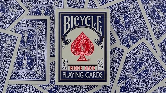2 Decks Bicycle Rider Back 808 Standard Poker Playing Cards Red & Blue