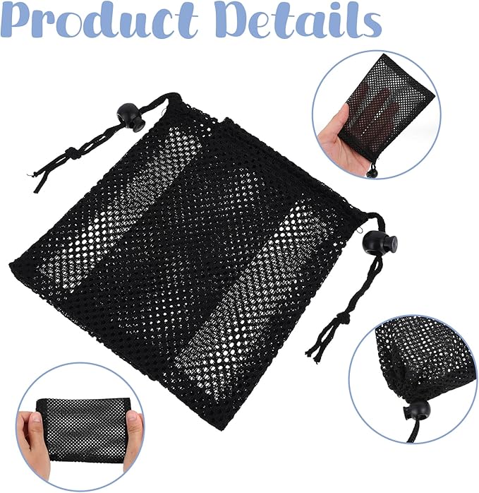 6 Pcs Small Mesh Bag, 6 X 4 Mesh Drawstring Bag, Portable Nylon Storage Bags, Small Mesh Bag,Travel Stuff Bags