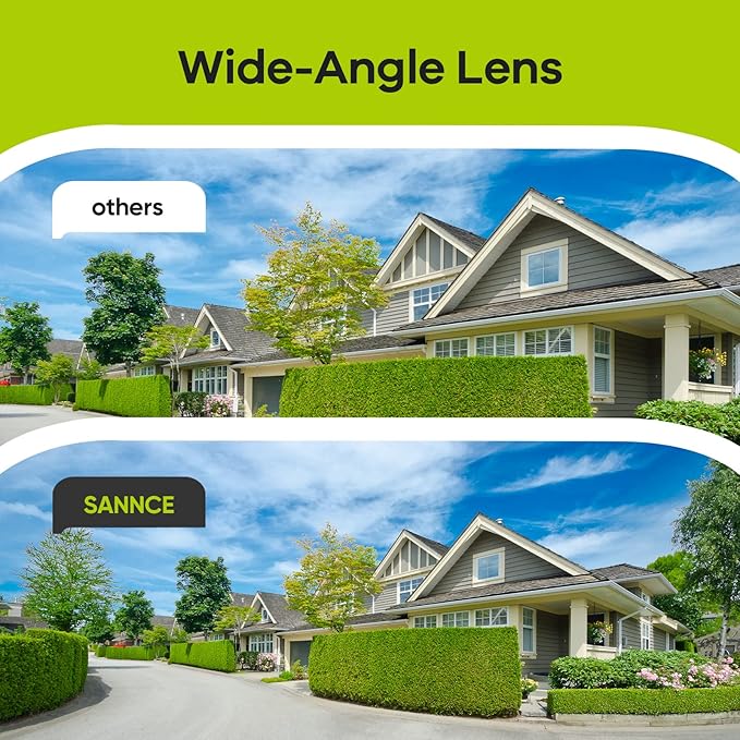 SANNCE 2MP Security Camera 1080P TVI High Clarity Bullet Camera Up to 100ft Night Vision with IR LEDs IP66 Waterproof IndoorOutdoor Surveillance Camera
