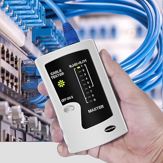Network Ethernet Cable Tester for LAN RJ45 Cat5 Cat5e Cat6 Cat6a Cat7 UTPShielded Cable and RJ11 RJ12