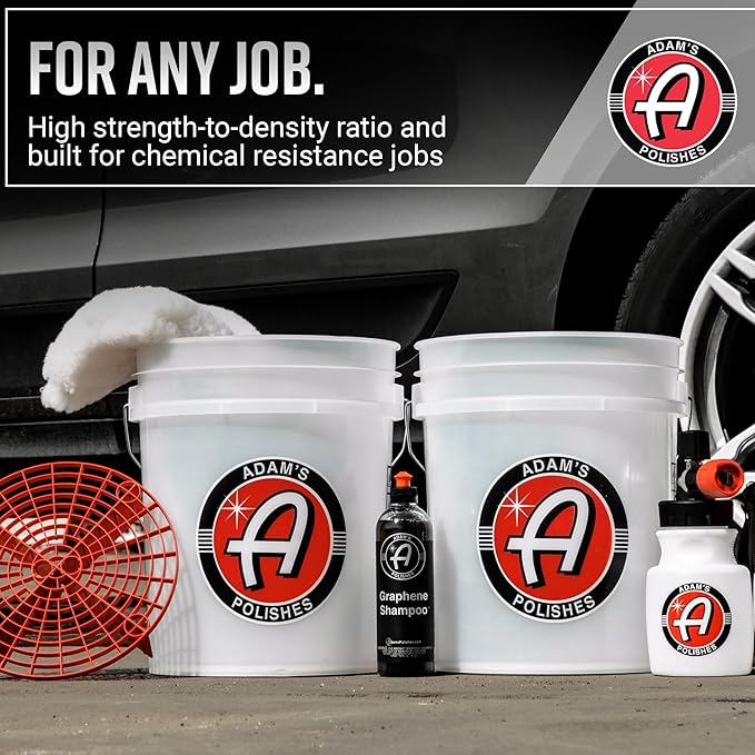 Adam's Polishes Grit Guard Detailing Wash Bucket (Bucket Only)