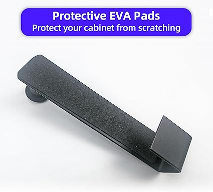 Metal Over The Cabinet Door Hooks, 2 Pack, Matte Black, Stainless Steel, Towel Holder for Kitchen, Bathroom, Bedroom