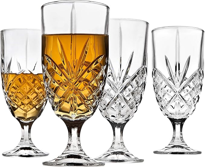 Godinger Iced Tea Beverage Glasses Cups, Dublin - 16 oz, Set of 6