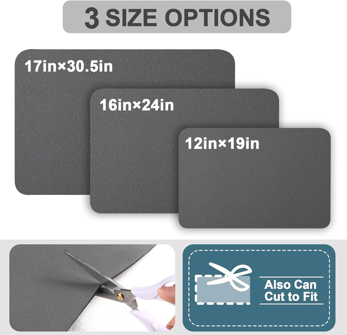 HotLive Coffee Mat - Absorbent Hide Stain Rubber Backed Dish Drying Mat for Kitchen Counter - Bar Mats for Countertops Accessories Fit Under Coffee Maker Espresso Machine- dark gray- 12x19