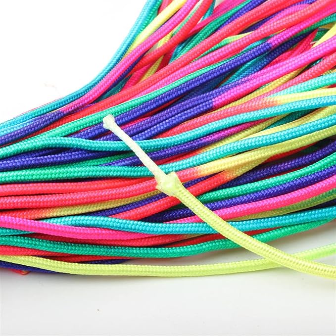 Parachute rope survival rope, 0.079 in rainbow parachute rope, 1 strand Paracord nylon, outdoor parachute rope, parachute rope, parachute rope