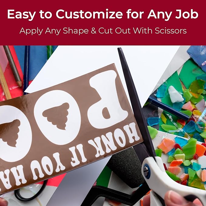 Cut to Size, Durable 4x12in Sticker Magnetizer 2 Pk: Turn Any Decal Into a Strong Magnet. Weatherproof Magnetic Strip Protects Bumper Paint and Allows Easy Swap. Flexible Sheet Guaranteed to Stick