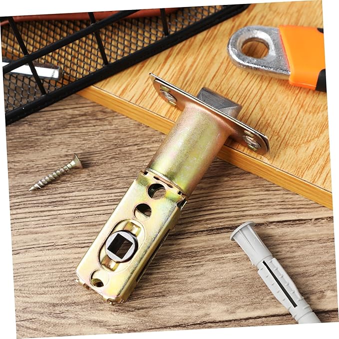 Interior Door Key Deadbolt Lock Replacement Parts Latch Plate Hardware for Front Door Lock Security Zinc Alloy