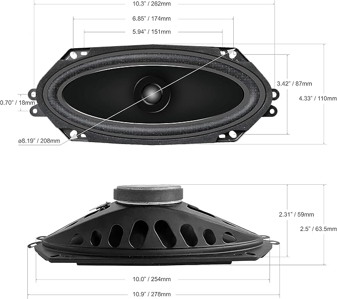 Sondpex CS17410: 4" X 10 Dual Cone Speaker