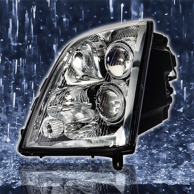 Headlight Headlamp Assembly Halogen Driver Side Replacement for STS 2005 2006 2007 2008 2009 2010 2011 Replacement for GM2502278 Left LH