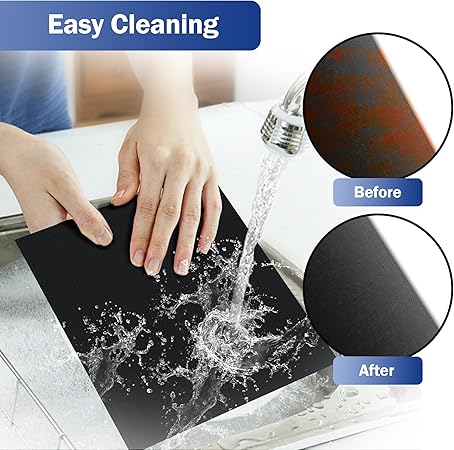 Grill Mats for Outdoor Grill - Set of 7 BBQ Grill Mat 16 X 13 Inch Reusable, 100 Non-Stick Grilling Mats for Outdoor Grill Grill Mats for Grilling BBQ Mat Grilling Accessories