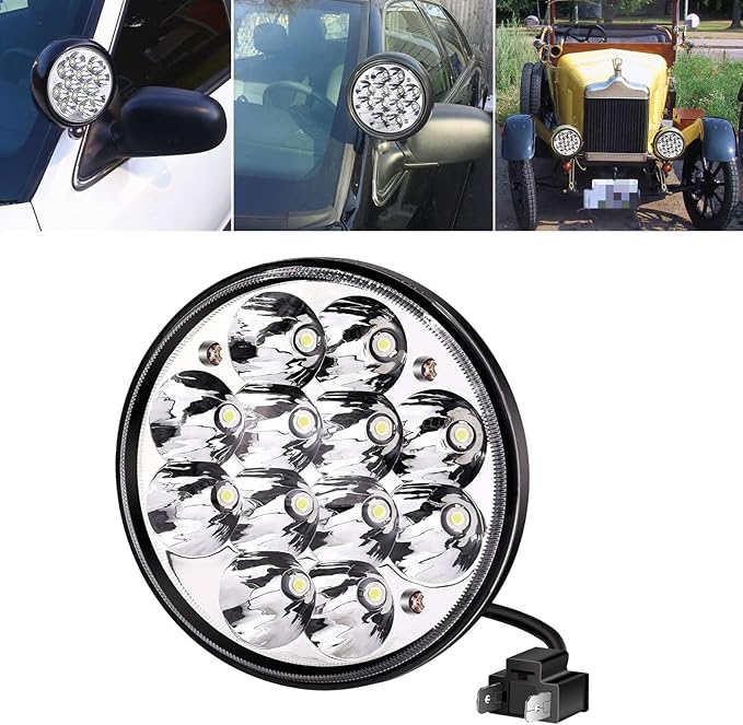 Par46 Unity Spotlight, 5.75" 5-34" H5001 LED Spot Light Sealed Beam Projector 36W, Special for Unity Old Spotlight Boat Pillar Lights Replacement(1Pcs)