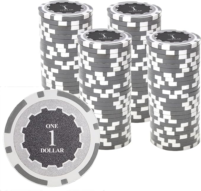 Eclipse 14-gram Poker Chips (100-pack) - Heavyweight Clay Composite
