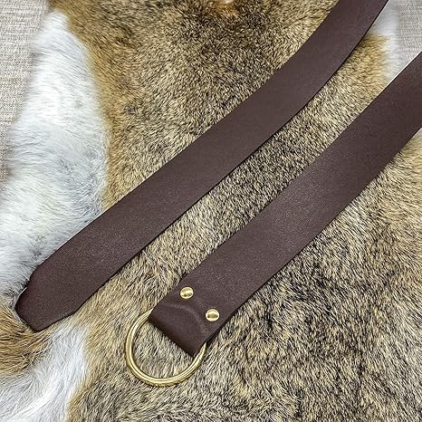 Medieval Belt Viking Belt for Men Renaissance Accessories Leather Ring Knight Belt Ren Faire Belt Cosplay Accessories