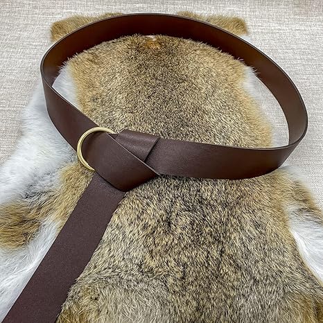 Medieval Belt Viking Belt for Men Renaissance Accessories Leather Ring Knight Belt Ren Faire Belt Cosplay Accessories