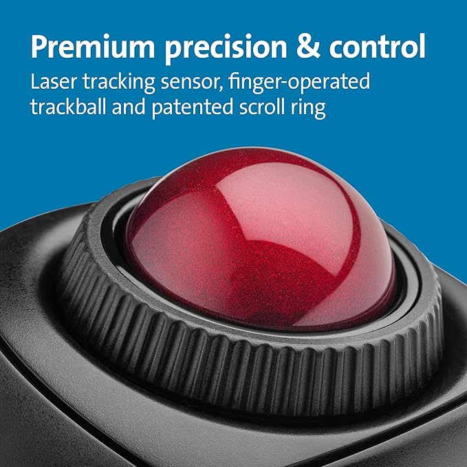 Kensington Orbit FusionTM Wireless Trackball (K72363WW), Black