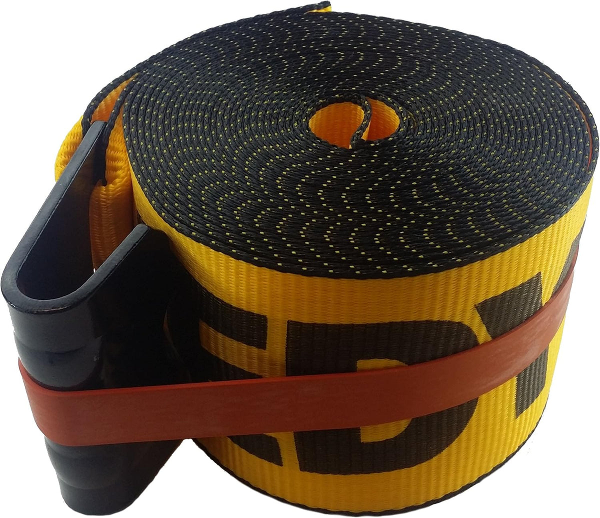 Kinedyne 423521 4" x 35' Winch Strap with Flat Hook