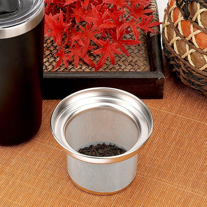 Linkidea Loose leaf tea infuser, compatible with 20 ounce 30 ounce YETI cup, Iron Flask Classic 24oz32oz Cup accessory, 304 stainless steel mesh strainer (suitable for
