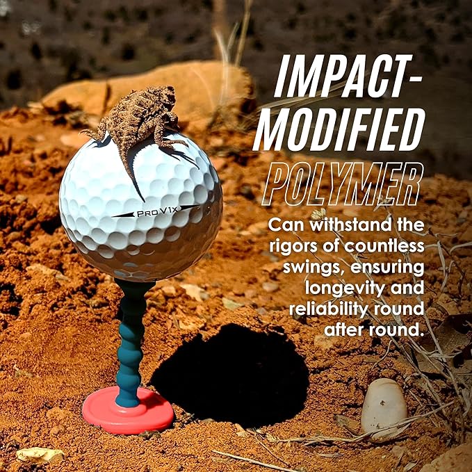 YATTA Golf Telos Premium Golf Tees, Adjustable Durable Golf Tees, Tee Off with Greater Consistency and Shoot Better Scores