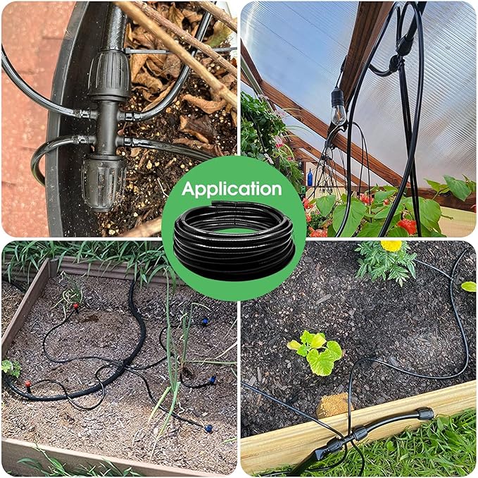 40 FT 12 inch Drip Irrigation Tubing Main Line Hose Tube for Garden Irrigation System