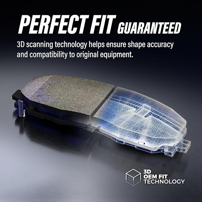 TEC Front Rear Ceramic Brake Pads Kit Replacement For 2018-2022 Jeep Compass KTC-100610