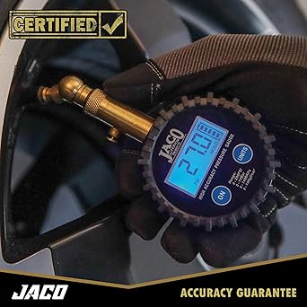 JACO Elite Digital Tire Pressure Gauge - Professional Accuracy - 100 PSI