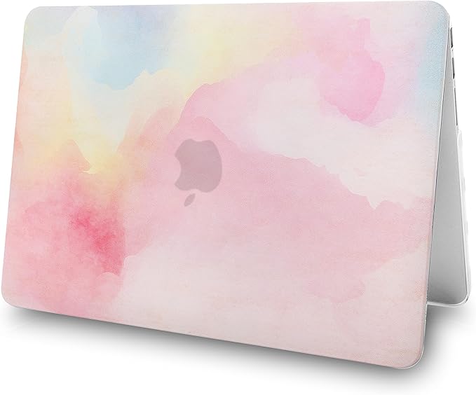 KECC Compatible with MacBook Pro 13 inch Case 2024-2016 with Touch Bar M2 A2338 M1 A2289 A2251 A2159 A1989 A1706 A1708 Plastic Hard Shell (Rainbow Mist)