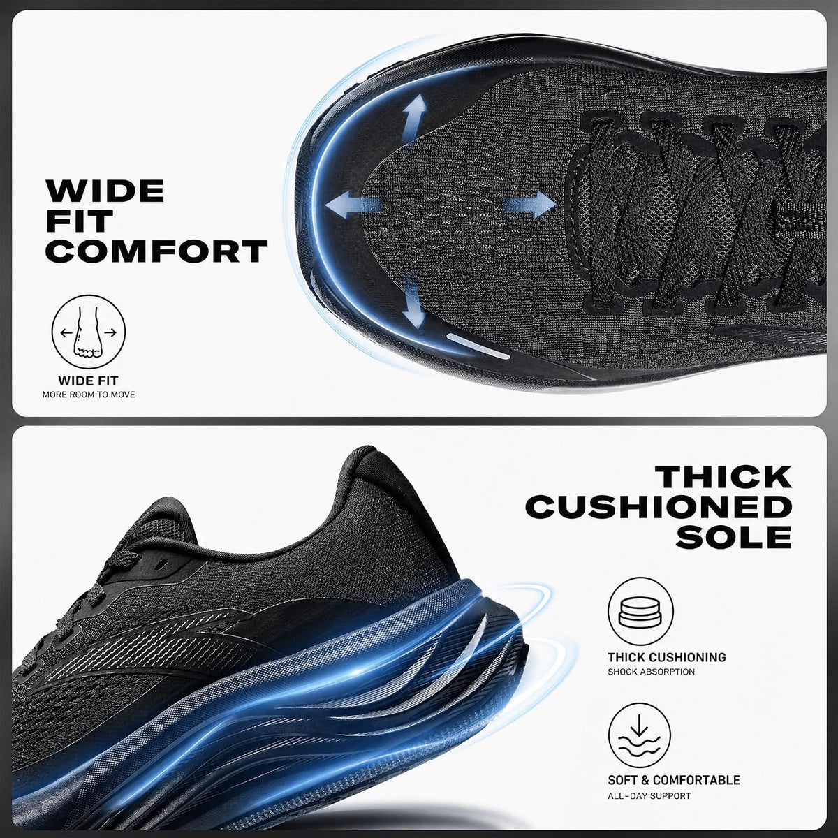 ANTA Men’s PG7 Running Shoes Cushioning Comfortable Breathable Athletic Workout Gym Cross Trainer Sports Sneakers.