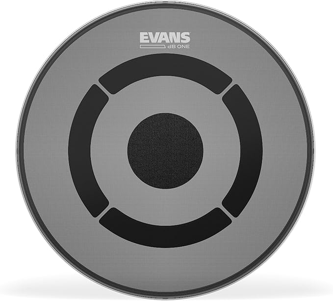 Evans Drum Heads - dB One Drum Head - Reduces Volume - Balanced, True-to-Kit Tones - 16 inch