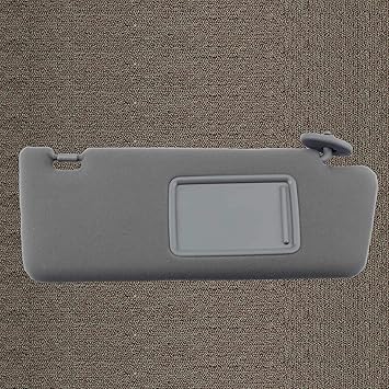 Dasbecan Right Passenger Side Sun Visor Compatible with Toyota Tacoma 2005 2006 2007 2008 2009 2010 2011 2012 2013 2014 2015 Visor Assembly Without Light 74310-04081-B0 Gray