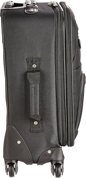 Rockland Expandable Spinner Carry On, Black, 19-Inch