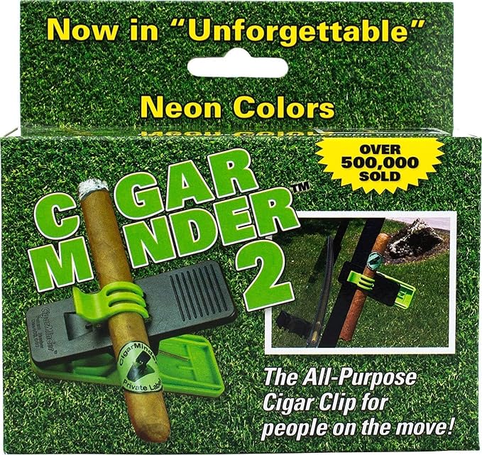 Prestige Import Group Cigar Holder Clip - Green Cigar Minder - 1 Pack