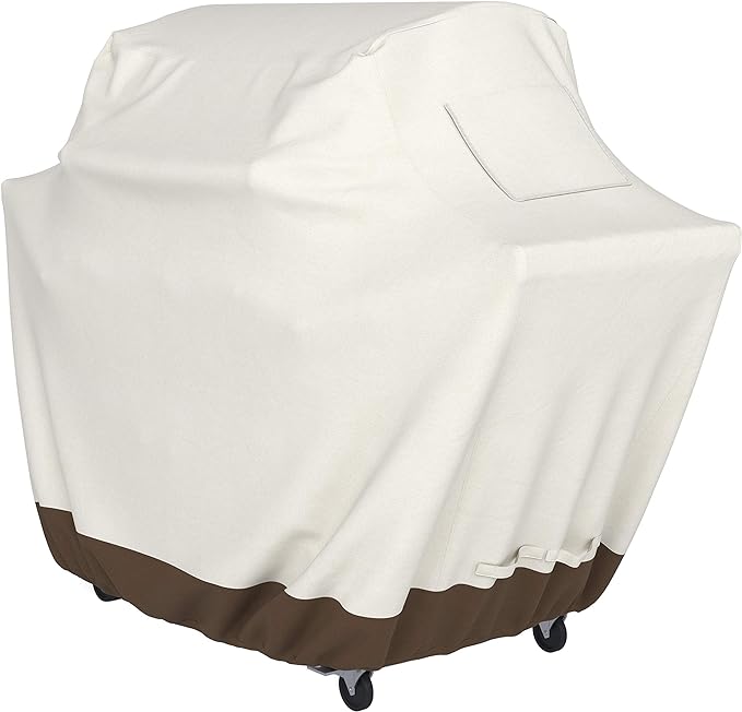 Basics Gas Grill Barbecue Cover, 65 inch, Large, Beige