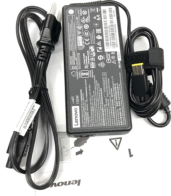 Lenovo ADL135NLC3A 135w 20v Dc 3p Ac Adapter Pwr Spare Prod Ssl Warranty
