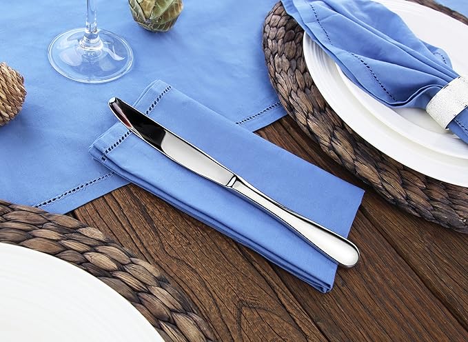 Artaste Rain 1810 Stainless Steel (Silver (Set of 12), Dinner Knife (9.15-Inch))