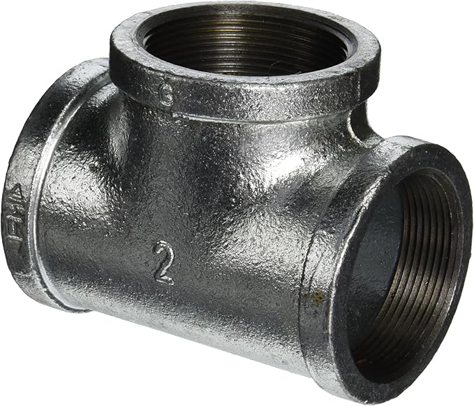 LDR 311 T-2 Tee, 2-Inch, Galvanized