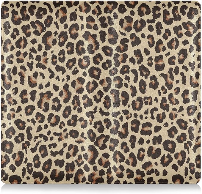 Leopard Print Car Registration and Insurance Card Holder, Leather Glove Box Organizer, Multi-color Car Registration Holder for Women Men