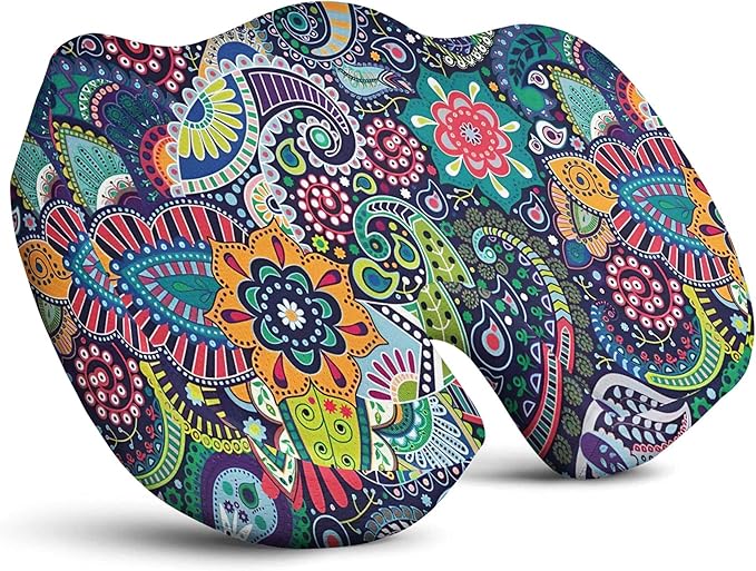 Boho Seat Cushion for Tailbone Pain Relief Office Computer Memory Foam Chair Cushion for Pressure Relief Coccyx Cushion Tailbone Pain Sciatica for Boho Lover