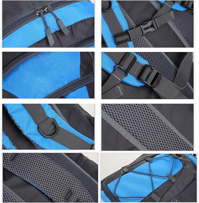 Outdoor Mountaineering Bag for Men and Women, Large Capacity Hiking Leisure Sports Breathable Fashion Travel Bag