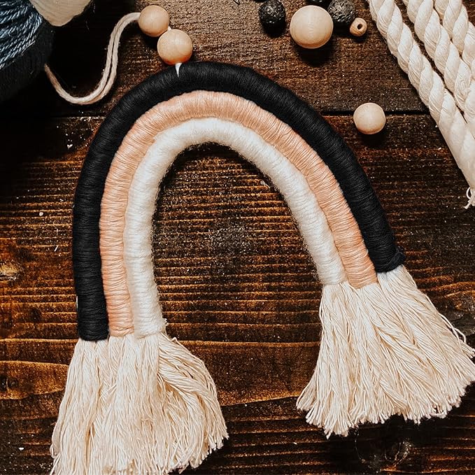 Black Natural Cotton Craft String - Ohtomber 328 Feet 2MM Bakers Twine for DIY Crafts and Gift Wrapping