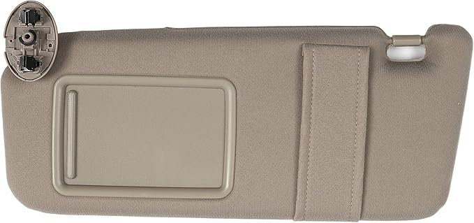 Ezzy Auto Beige Left Driver Side Sun Visor fit for Toyota Camry Without Sunroof 2007 2008 2009 2010 2011