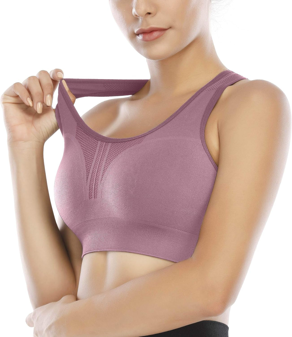 Heathyoga High Impact Sports Bras for Women High Support Padded Sports Bra Pack Racerback Bras for Women Workout Bra Sets