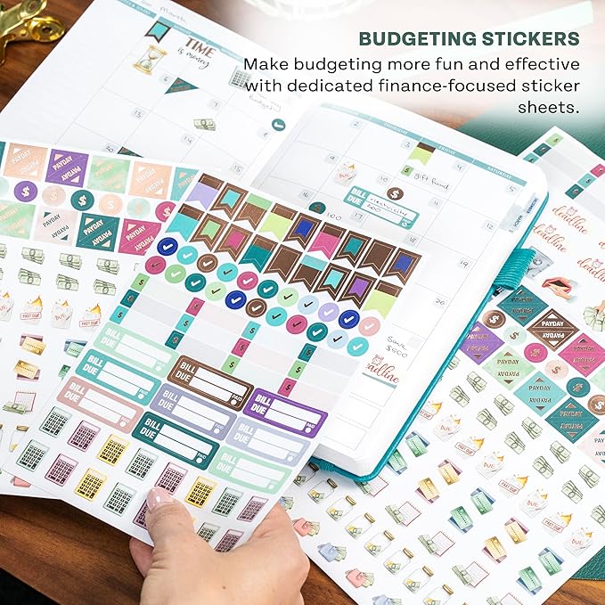 Legend Mega Sticker Pack 1,900 Small Stickers for Planner, Journal Calendar Aesthetic, Inspirational, Seasonal, Dates, Months, Holidays, Wellness Budget Stickers Planner Accessories