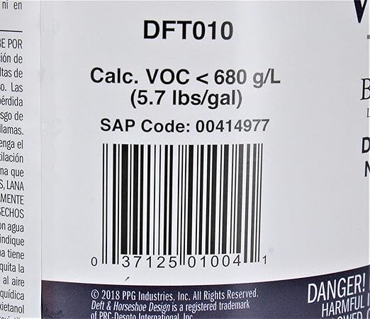 Deft Interior Clear Wood Finish Gloss Brushing Lacquer, Quart