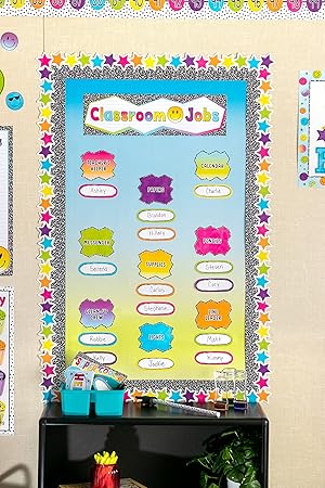 Teacher Created Resources Composition Straight Rolled Border Trim - 50ft - Decorate Bulletin Boards, Walls, Desks, Windows, Doors, Lockers, Schools, Classrooms, Homeschool Offices