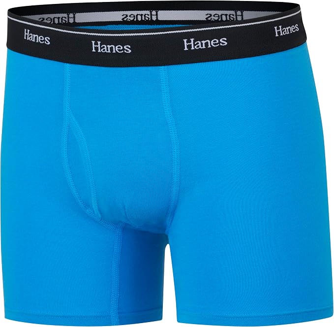 Hanes Boys' Originals Boxer Briefs, Stretch Cotton Underwear, Assorted, 6-pack